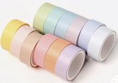 Washi Tape Pastel -  Set met 12 rollen Masking Tape