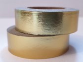 Washi Tape Goud Foil - 10 meter x 1,5 cm. - Masking Tape Goud Glanzend