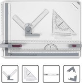 EverestPeak® Tekenplaat A3 met Tekenhaak- Anti Slip Ondersteuning- Tekenbord- 49x35,5x1,3 cm