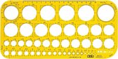 Möbius & Ruppert MR-85230670 Cirkelsjabloon Geel