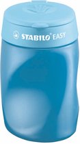 STABILO EASYsharpener - Ergonomische 3 in 1 Puntenslijper - Rechtshandig - Blauw - Geschikt Voor Alle Potloden