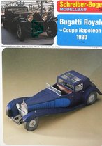 modelbouw, bouwplaat van Bugatti Royale, schaal 1:24