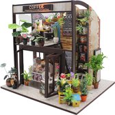 Brimley DIY modelbouw Miniatuur bouwpakket Coffee House - Inclusief gereedschap