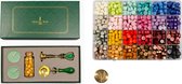 Wax Stempel Set - Zegel Set - Sealing Wax - 2 stempels - 24 kleuren - 600 Stuks