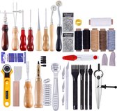 Kamyra® Complete Leerbewerking Gereedschap Set - Inclusief 61 Tools