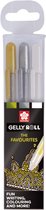 Sakura Gelly Roll Mixed Set 3 Goud Zilver Wit