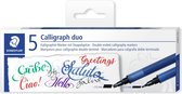 STAEDTLER Design Journey - Calligraph duo 3002 - set 5 kleuren