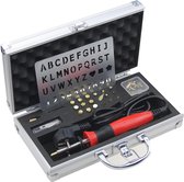 Professionele 36 delig Houtbrander set - Pyrografie set - Houtbewerking - Hout graveer pen - Houtbrandset - incl. 33 opzetstukjes en luxe opbergkoffer - soldeerbout en piepschuimsnijder