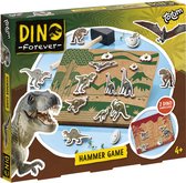 Totum junior - Dino hamertje tik - hamerspel met dinosaurusfiguren en vulkaan - leren timmeren