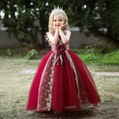 2022 Kerstcadeau kerst jurkje prinsessenjurk meisje christmas dress verjaardag kostuum verkleedkleding feestje jurk 110 / 120