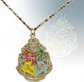 Hogwarts - badge - Harry potter ketting - harry potter kleding - sieraden - passend bij oorbellen - necklace - huffelpuf - hufflepuff sjaal - kostuum - en de steen der wijzen