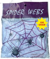 Halloween decoratie | Spinnenweb 100 gram | inclusief 10 spinnen | Spinnenrag | Spinnen web