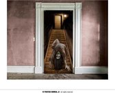 Halloween Deurdecoratie Zombie on Stairs 80 x 180 cm