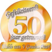 Huldebord 50 jaar getrouwd