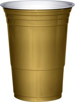Gold Cups 475ml - Party Cups - Beerpong - 50 Stuks