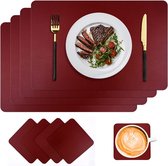 Placemat – Set van placemats – Eetkamer accessoires – Luxe placemats – Tafelen - Hittebestendig - Anti-Slip - Onderlegger – Afneembaar