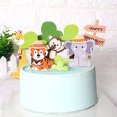 Animal Jungle Taart Topper Cake Topper 11 stuks