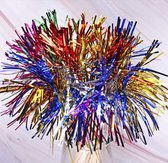 Set van 50 vuurwerk prikkers - Cocktailprikkers - Partyprikkers - Decoratieprikkers taart / gebak - Gekleurde feestprikkers - Palmboom - 50 stuks