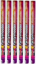 6 party confetti shooters 80 cm - party popper confetti kanon