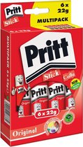 Pritt stick 6x22 Gram Multipack - lijmstift