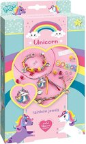 Totum Sieraden Maken Unicorn Rainbow Jewels Meisjes 5-delig - knutselen armbandjes maken