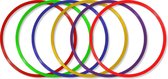 MD Sport - Hoepelset van 6 hoepels - Diameter 50cm - Turnhoepels - Schoolplein hoepels