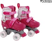 Street Rider Rolschaatsen Verstelbaar Meisjes Roze Maat 27/30