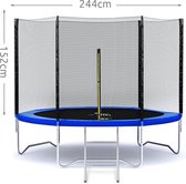 EASTWALL - Veiligheidsnet voor trampoline - Diameter 244 cm - EU (veiligheid) productie
