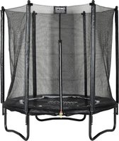 SPRING Trampoline 183 cm (6ft) met veiligheidsnet - Black Edition - zwarte rand