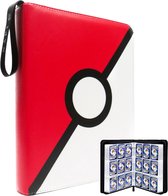 NAPI Verzamelmap Geschikt voor Pokémon - Map voor 900 Kaarten - 50 Pagina’s - 9 Pocket - A4 Formaat - Premium Kwaliteit - Rood - Box - Binder
