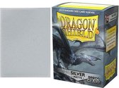 TCG Sleeves - Dragon Shield - Silver Zilver (Non Glare) Standard Size 100 st