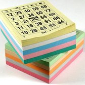 Bingo bloks 5x 100 verschillende kleuren Bingokaarten 1-75