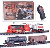 Rc Stoomtrein met echte rook en CHoo CHoo trein geluid incl. Rail Baan 103x78CM - afstand bestuurbaar - locomotief