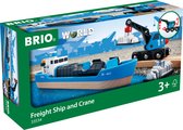 BRIO Containerschip met kraanwagen - 33534