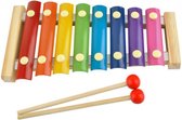 Xylofoon met slaghoutjes - 8 tonen - Piano - Keyboard - Muziekinstrument kinderen - Kleuter / peuter speelgoed - Hout