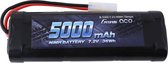 Gens ace NiMH accupack 7.2 V 5000 mAh Aantal cellen: 6 Stick Tamiya