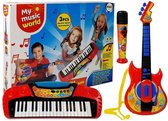 Muziek speelgoed - kinder gitaar - kinder keyboard - microfoon