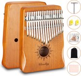 Kalimba set - 17 tonen - Duimpiano - Muziekinstrument - Bamboehout - Met Muziekboek - Voor kinderen en volwassenen