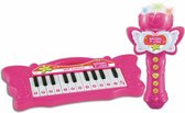 Bontempi Keyboard Igirl Met Microfoon 22 Toetsen Roze 26 Cm