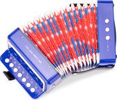 New Classic Toys Speelgoedinstrument Accordeon Blauw Inclusief Muziekboekje