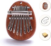 Colorful Sun® Kalimba set - 8 tonen - Duimpiano - Muziekinstrument - Mahoniehout - Vakantie cadeau - Voor kinderen en volwassenen