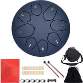 Stalen Tongtrommel - Professioneel Gebruik - 6 inch - 8 Kleuren - Drum - Percussie - Stalen instrument - Met Stokken en Draagtas - Vingerbescherming - Handpalm Trommel - Voor Meditatie / Yoga - Muziek maken