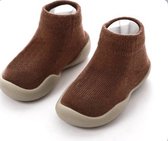 Antislip baby schoentjes - maat 22,5 - 12-18 maanden - 13.5 cm - Mocca