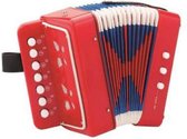 Kinder accordeon rood