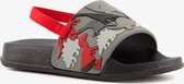 Kinder badslippers met dino print - Zwart - Maat 27