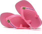 Havaianas Baby Brasil Logo Unisex Slippers - Crystal Rose - Maat 23/24