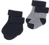 Noppies Jongen Socks 2pck Guzz - Navy - Maat 0-3 mnd