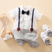 Newborn - Baby Kleding Jongens - Baby Kleding Meisjes - Baby Cadeau - Kraam cadeau - Romper set - Babyshower Cadeau Setje Met Strikje 0-3 Maanden