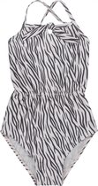 Koko Noko baby meisjes zwempak Zebraprint Champagne