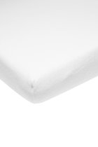 Meyco Molton stretch hoeslaken co-sleeper - Wit - 50x90cm